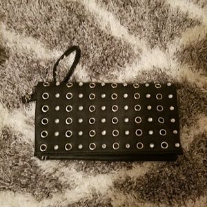 Black Studded Wristlet